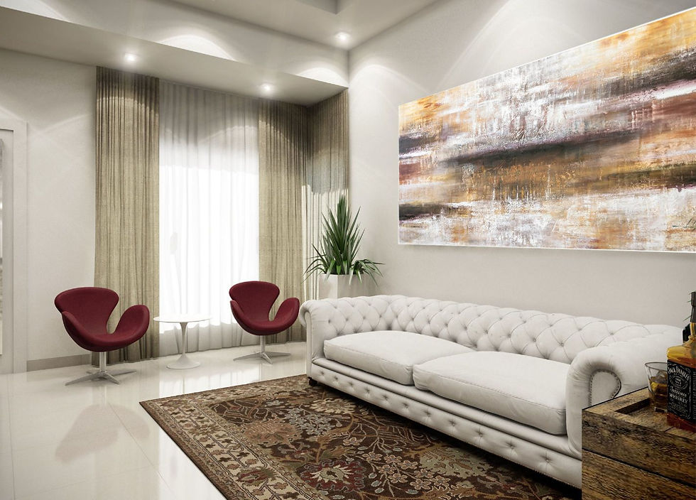 Tela Abstrata Para Quadro Grande 2,40 m X 1 m