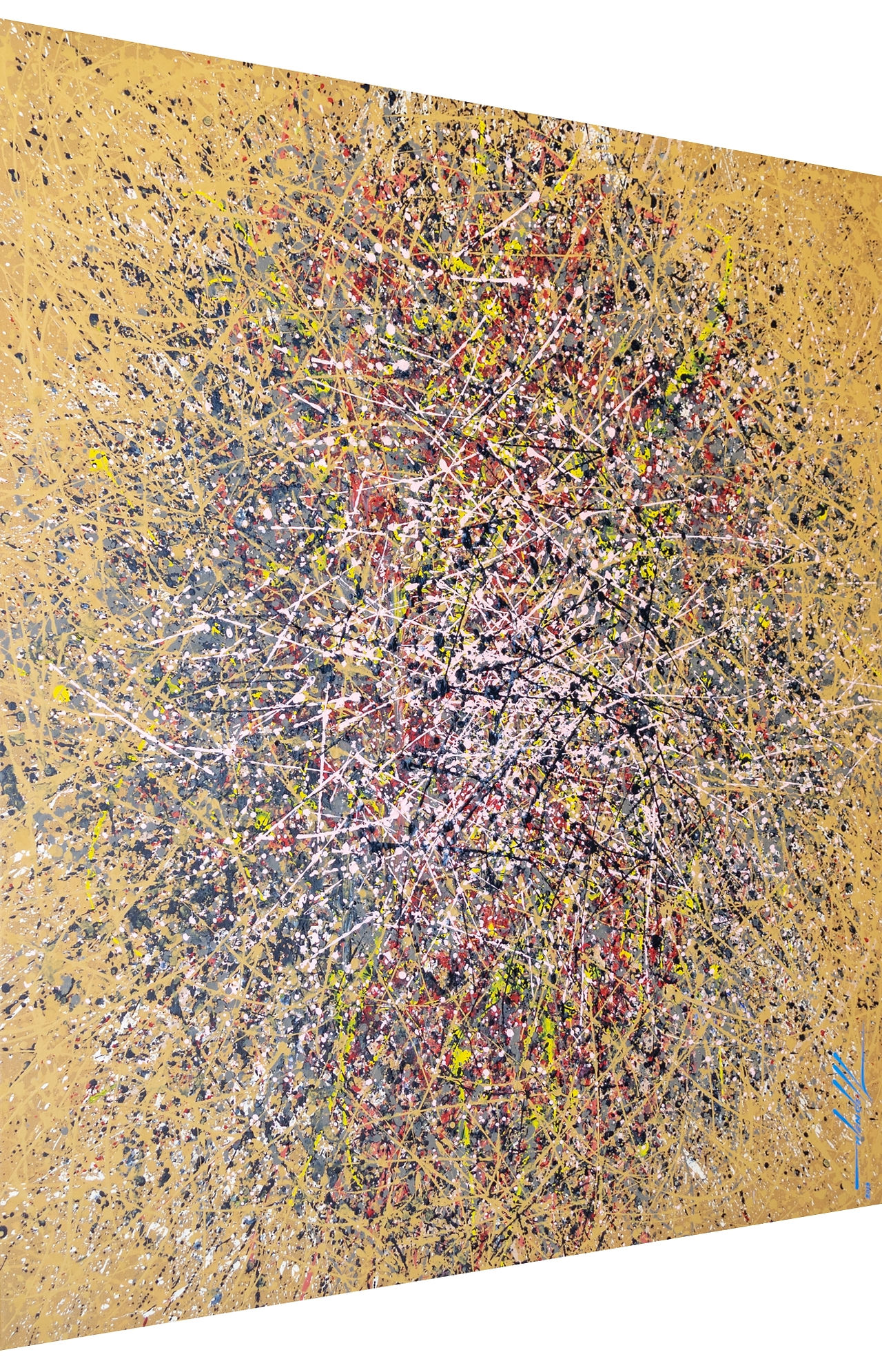 Quadro Com Tela Abstrata Vanguardista (2