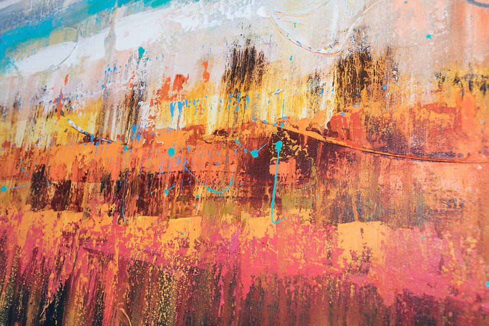 Duas Pinturas Contemporâneas em 90 cm X 90 cm Cada Tela