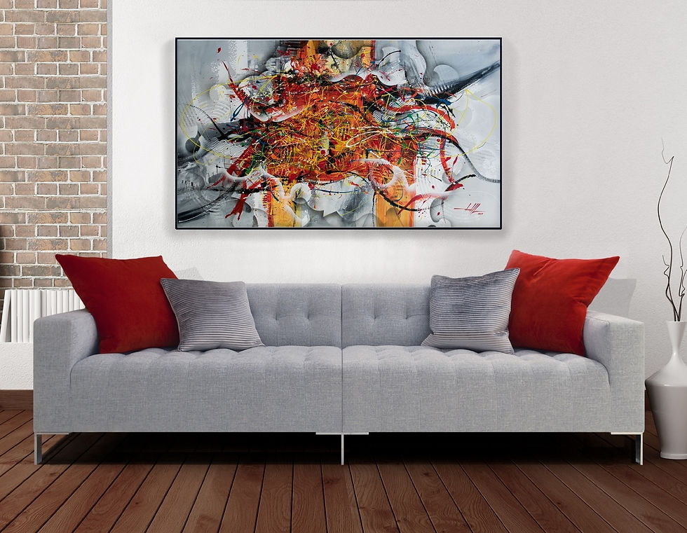 Telas Abstratas para Quadros Grandes