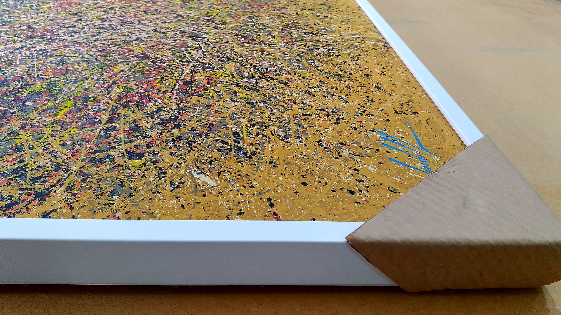Quadro Com Tela Abstrata Vanguardista (1