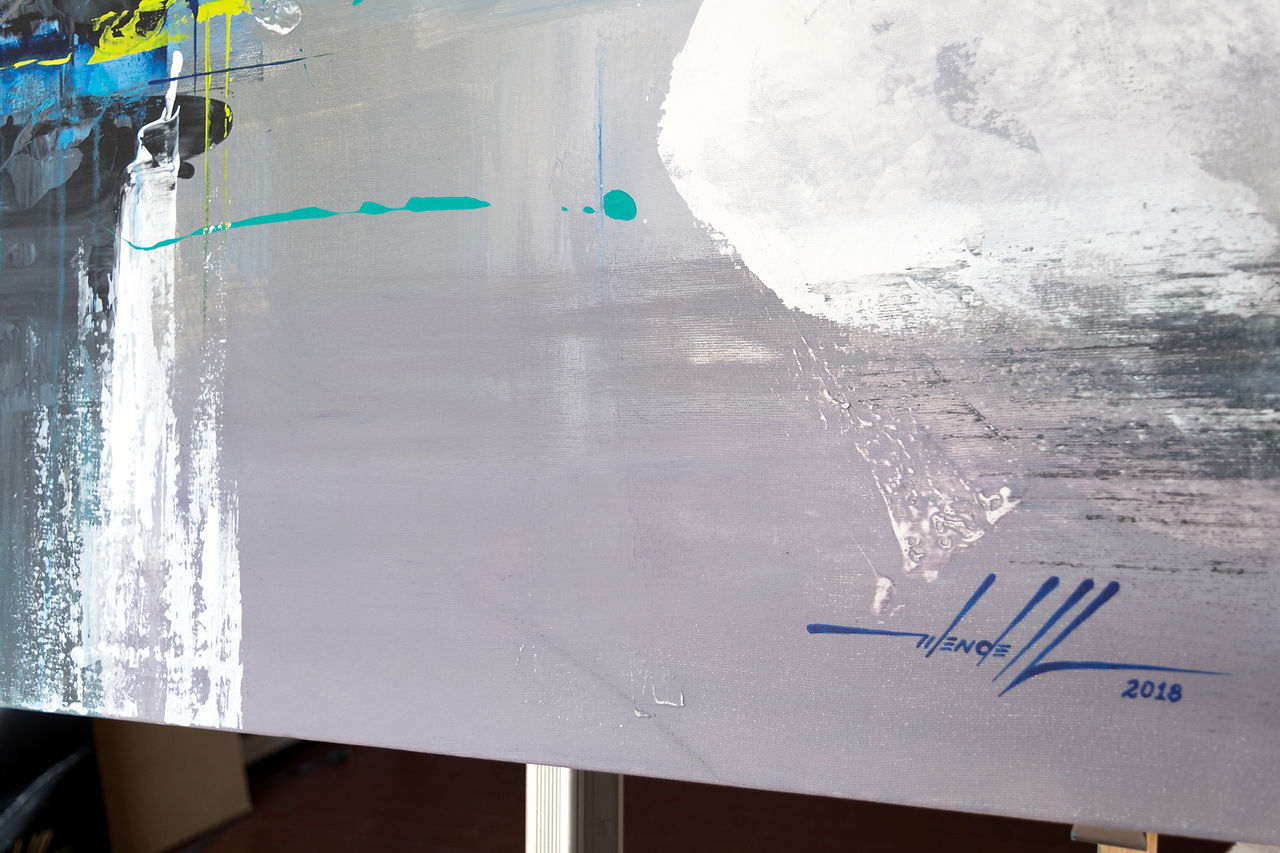 Pintura Abstrata  Em Tela 100 cm X 90 cm (4)