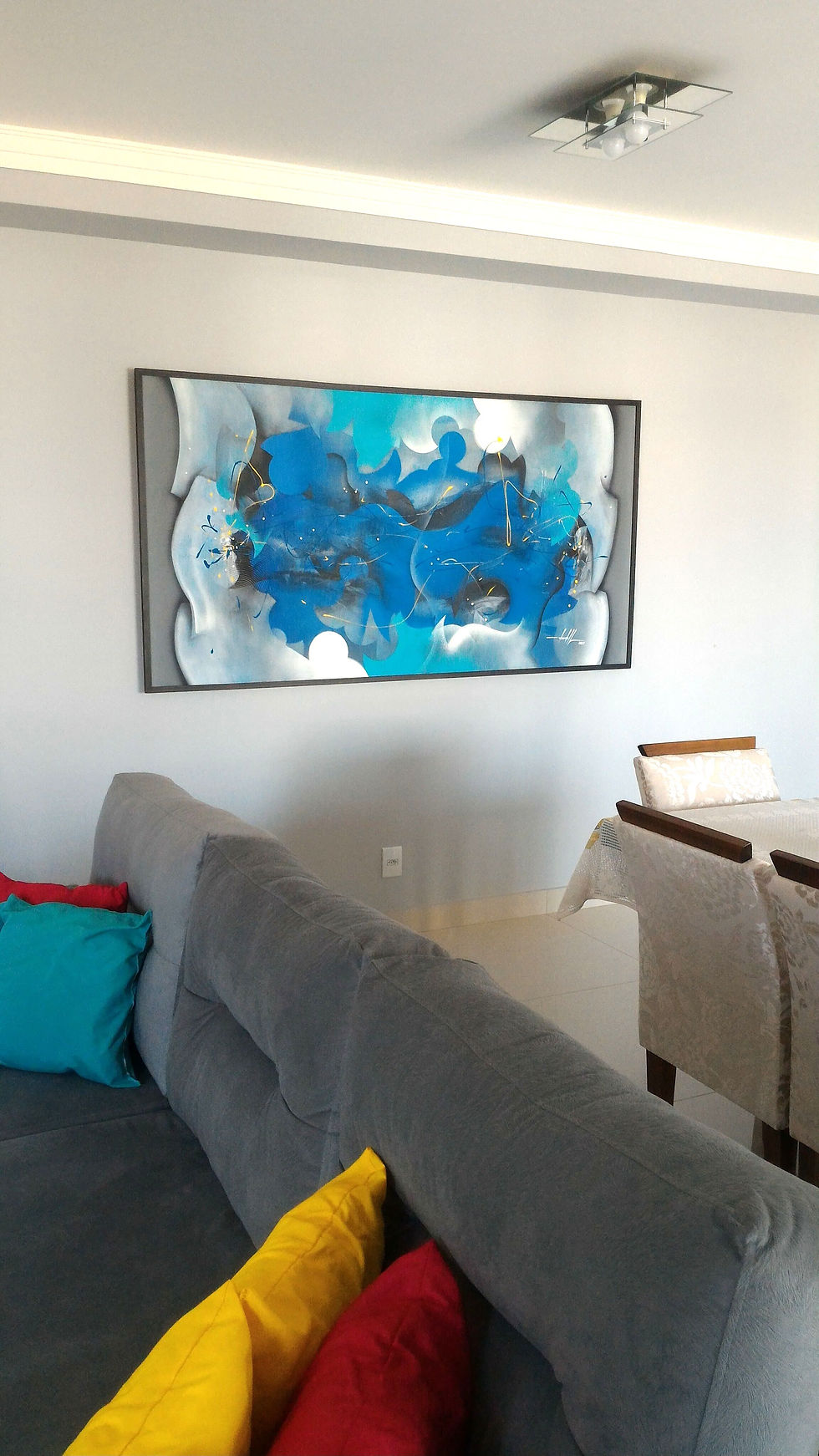 Quadro Abstrato Grande Para Sala