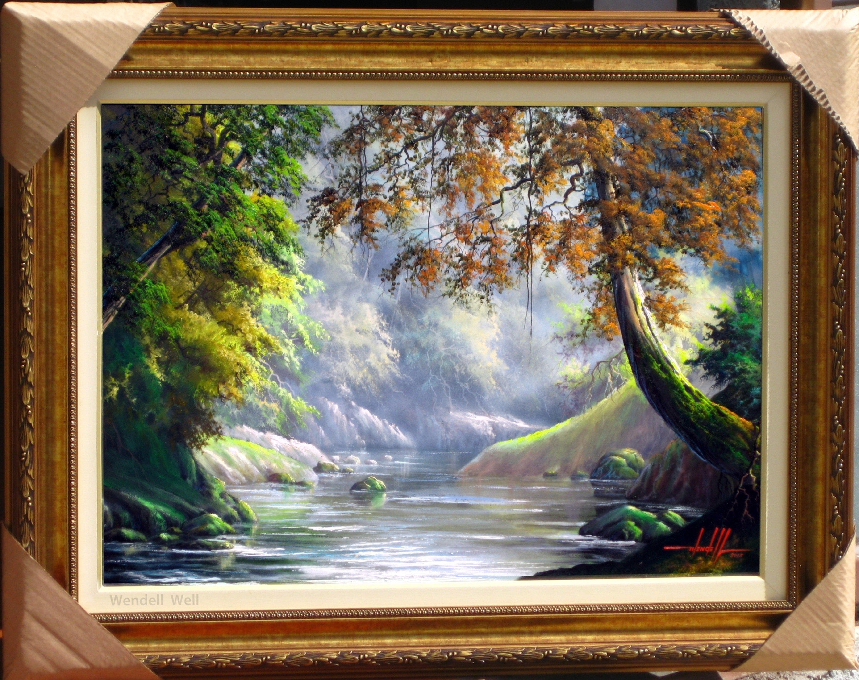 Quadro com Pintura a Óleo 70 X 50 cm - Paisagem 6 | arte-quadros