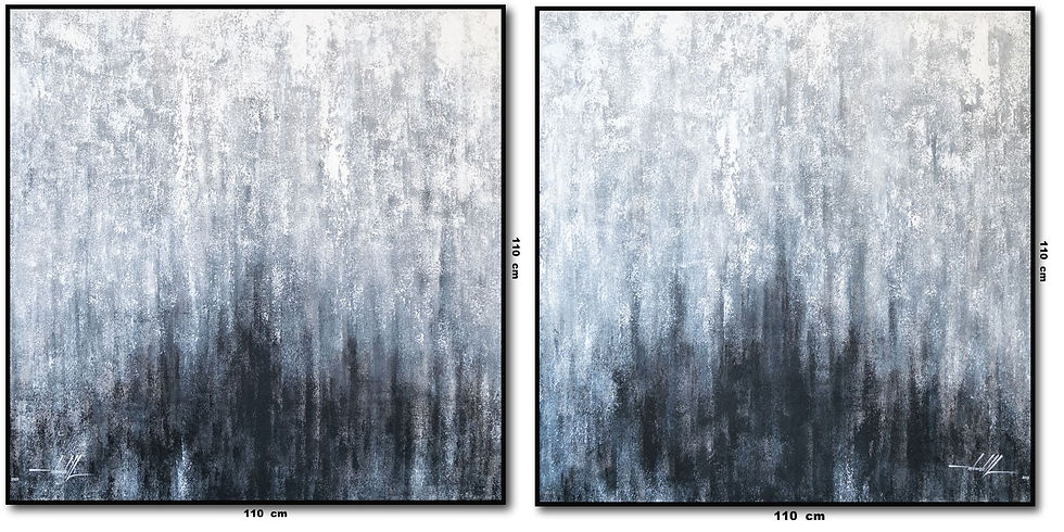 Quadros Abstratos Em Preto E Branco