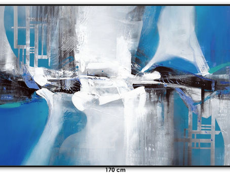 Pintura Abstrata Para Quadro Grande 170 cm X 90 cm