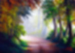 Pintura em Tela Paisagem com Caminho