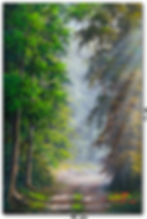 Obra de Arte Em Óleo Sobre Tela - Paisagem