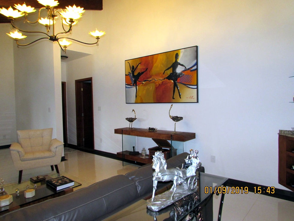 Quadro Com Pintura De Bailarinas Dançando