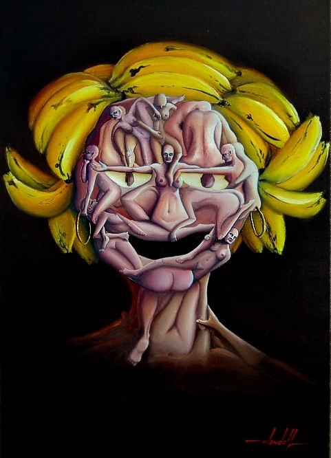 Pintura Surrealista em Óleo sobre Tela