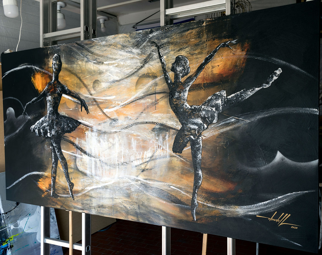 pintura em tela bailarinas (3)