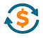 Dollar sign with circular arrows