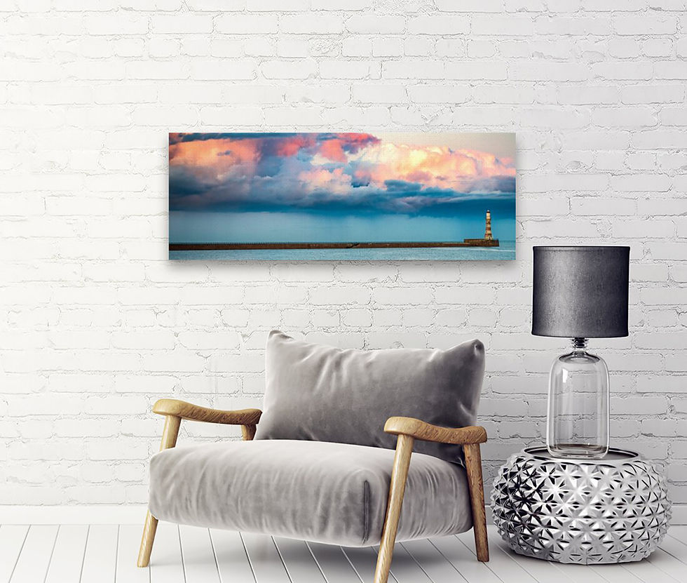 Thumbnail: Roker Beach Lighthouse Panorama - Sunderland