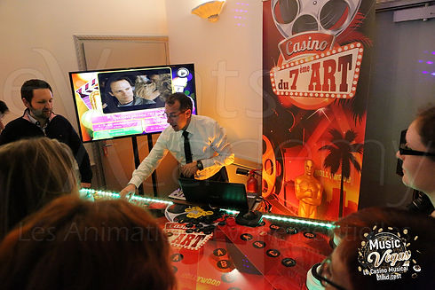 Idée soirée d'entreprise avec le concept du Casino du 7ème Art Ciné Vegas avec Events Academy Agence Evénementielle à Blois.
