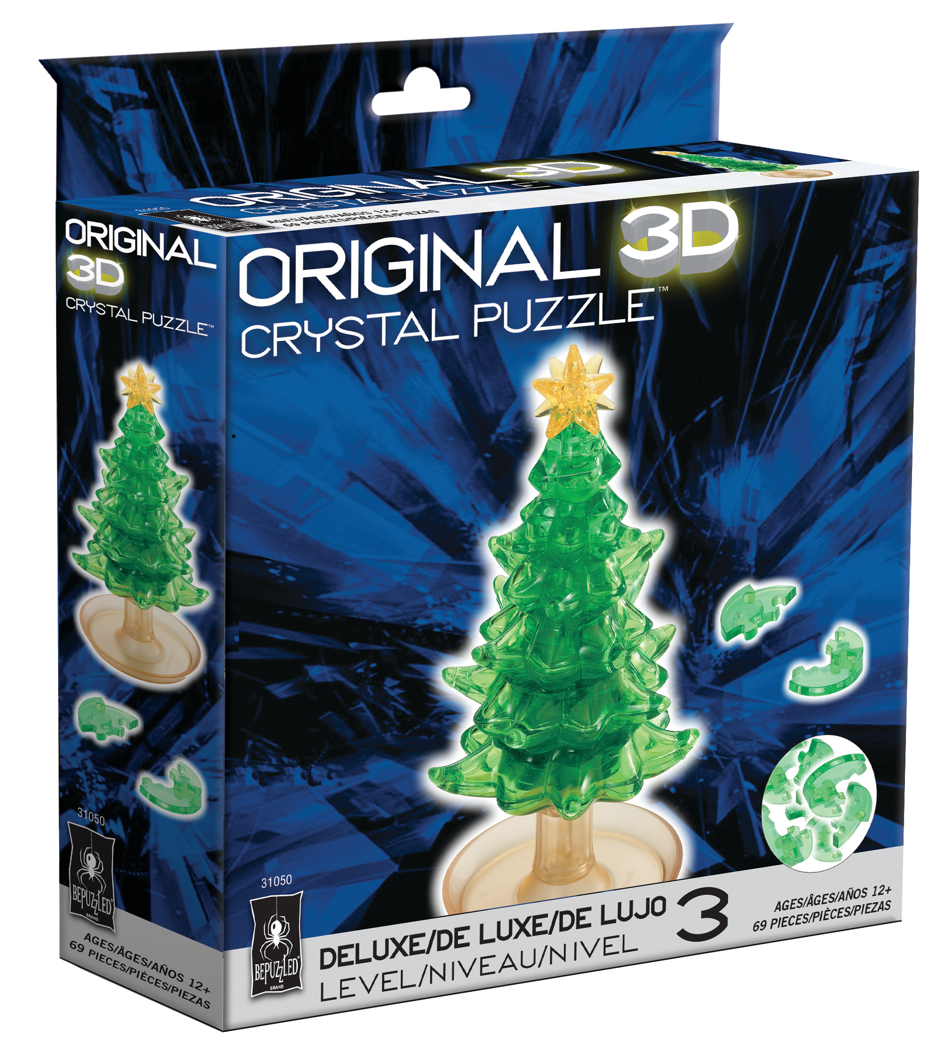 Christmas Tree Deluxe Crystal Puzzle BePuzzled