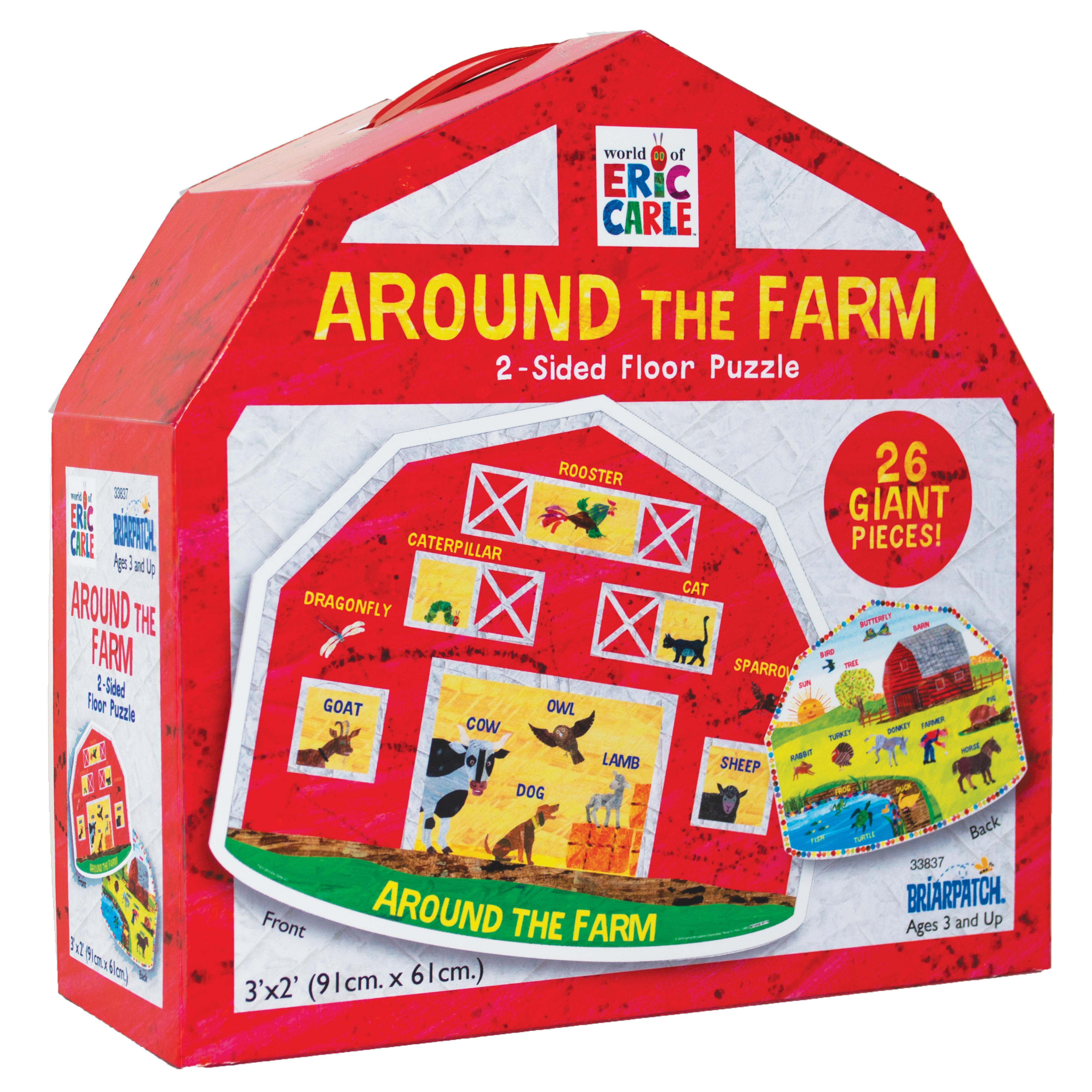 The World of Eric Carle Around the Farm 2-Sided Floor Puzzle
