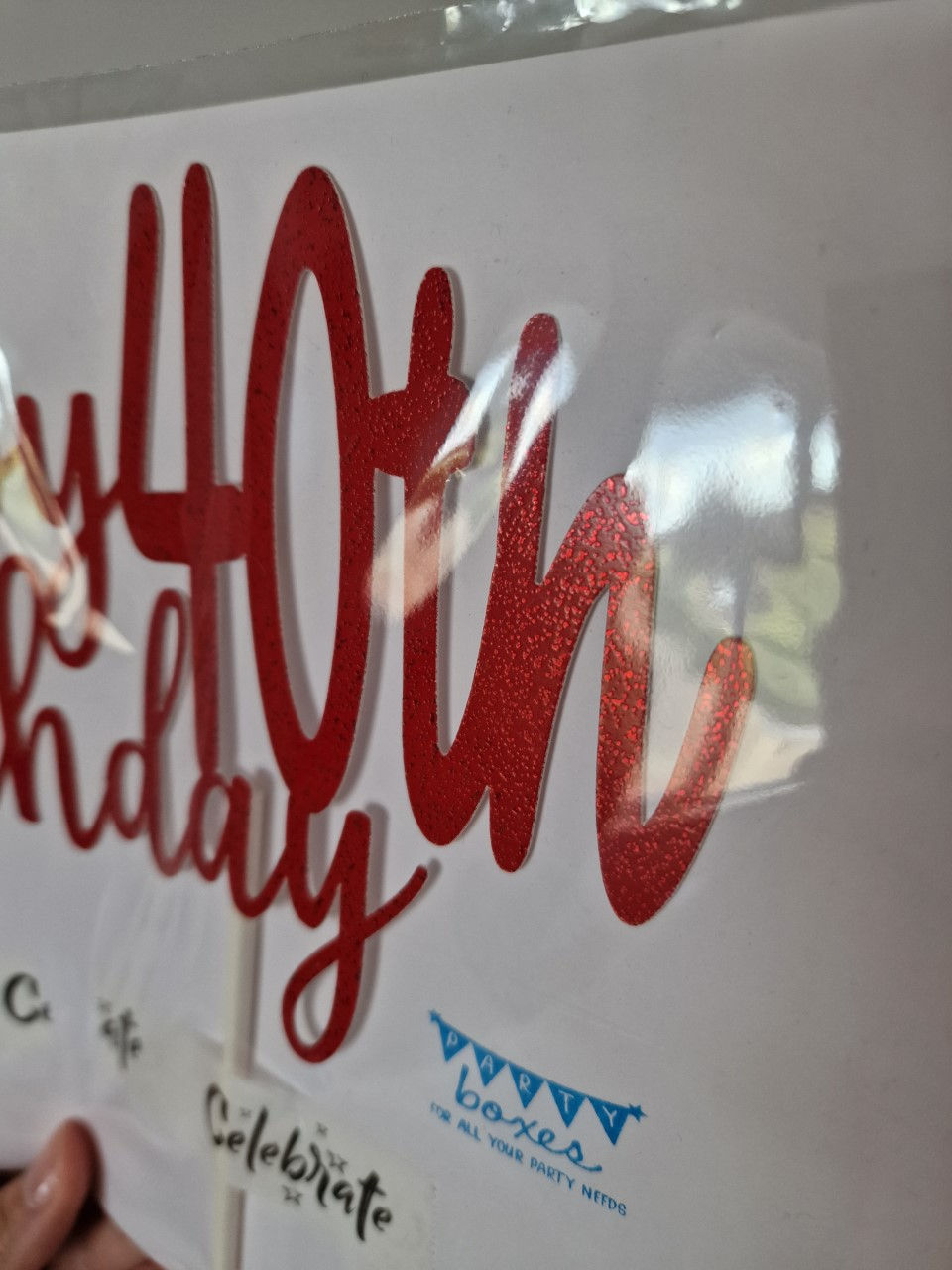 Thumbnail: Happy 40th Birthday Cake Topper