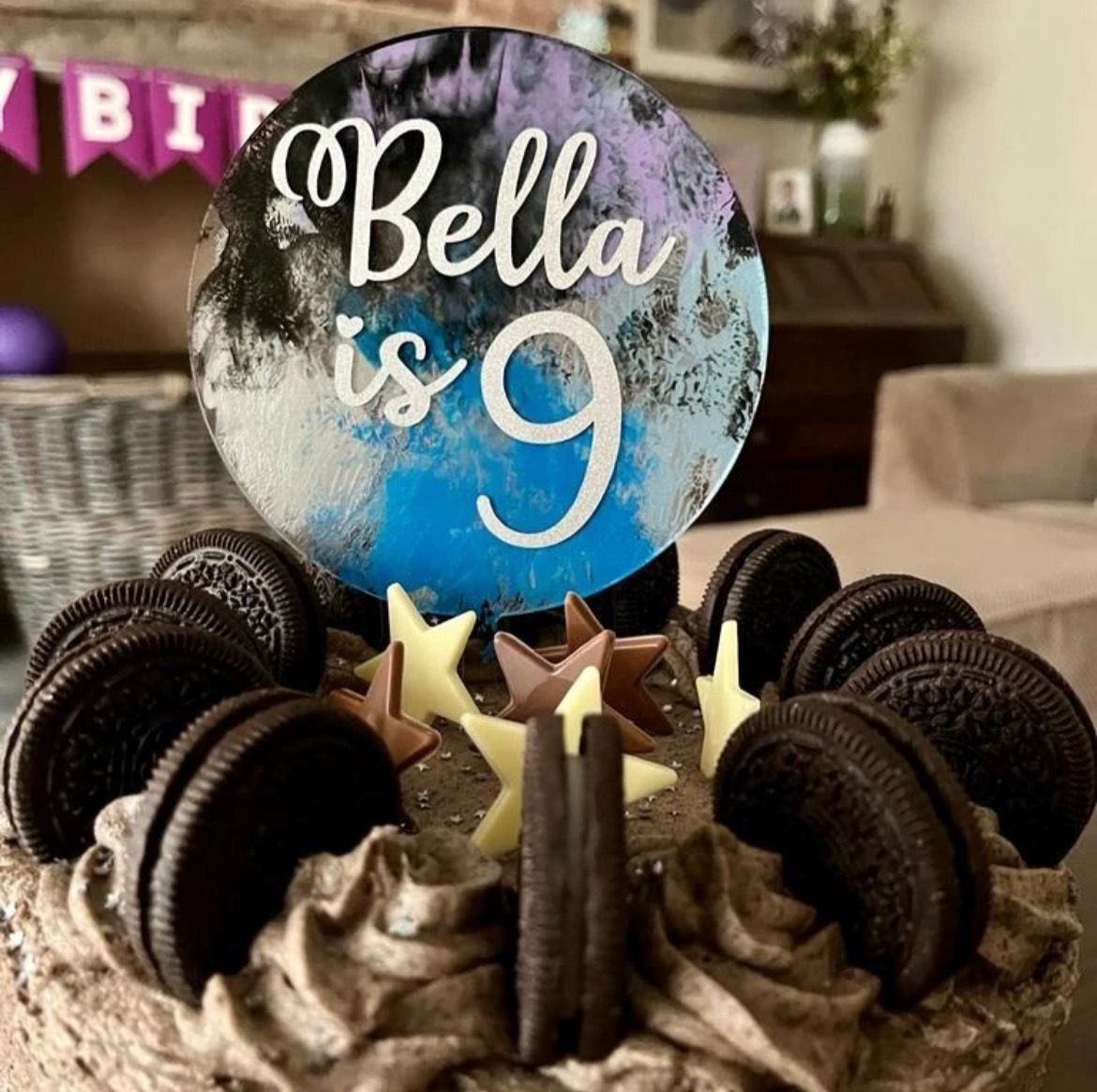 Cake Topper (Galaxy Themed)