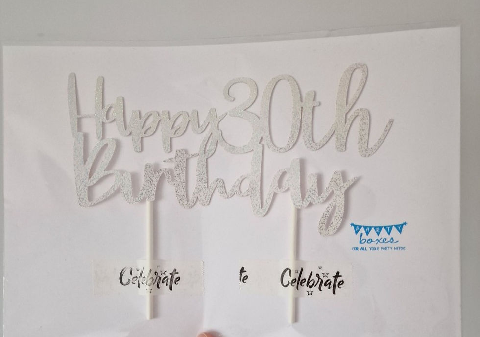 Thumbnail: Happy 30th Cake Topper