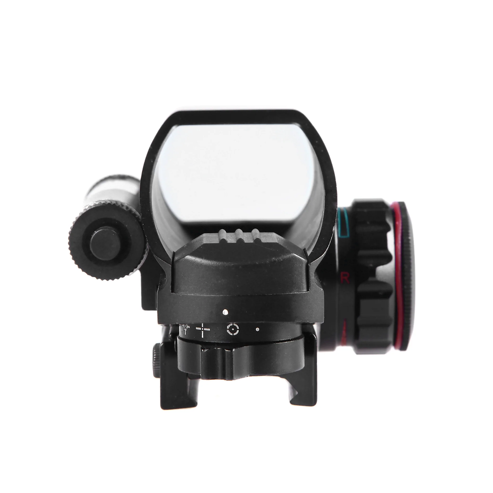 Thumbnail: Sniper Holographic Reflex Sight w/ 4 Reticles Red/Green Dot w/ Green Laser