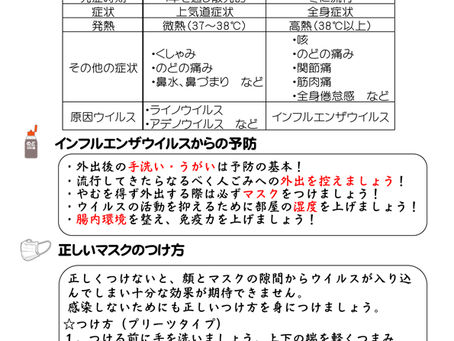 2015年冬号　「インフルエンザの流行迫る！！」