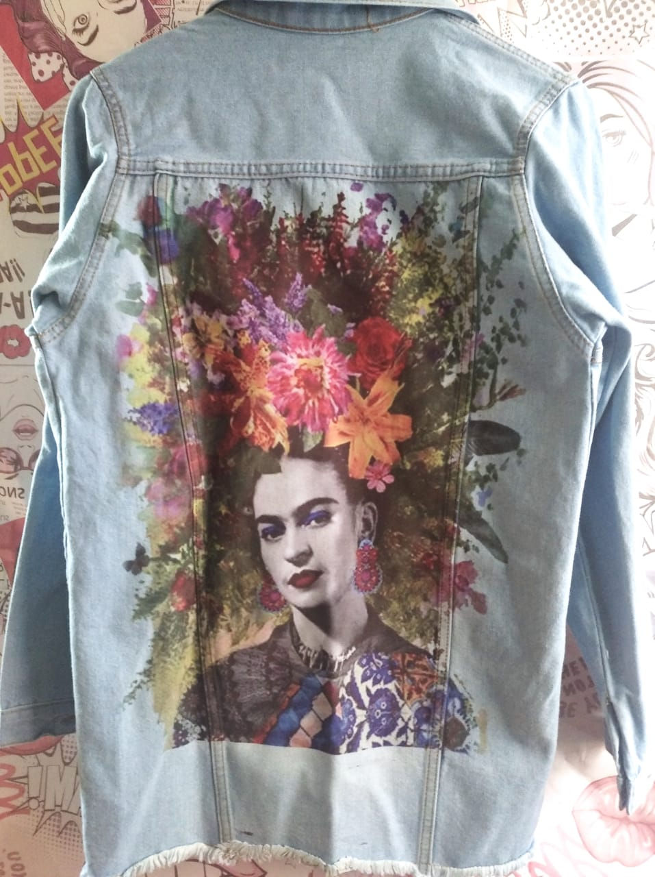 Chaqueta jean Frida Kahlo