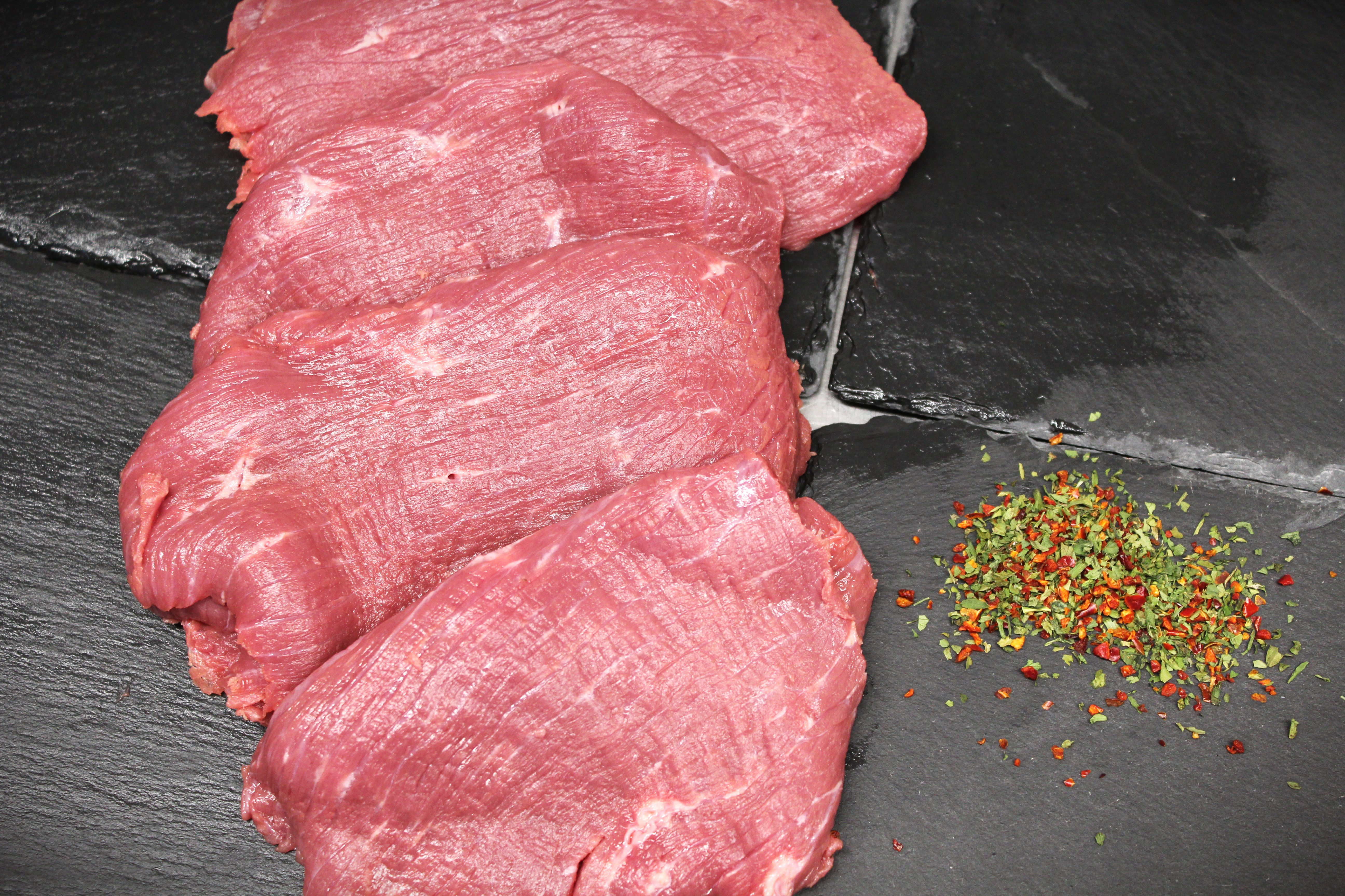 Raw beef ham