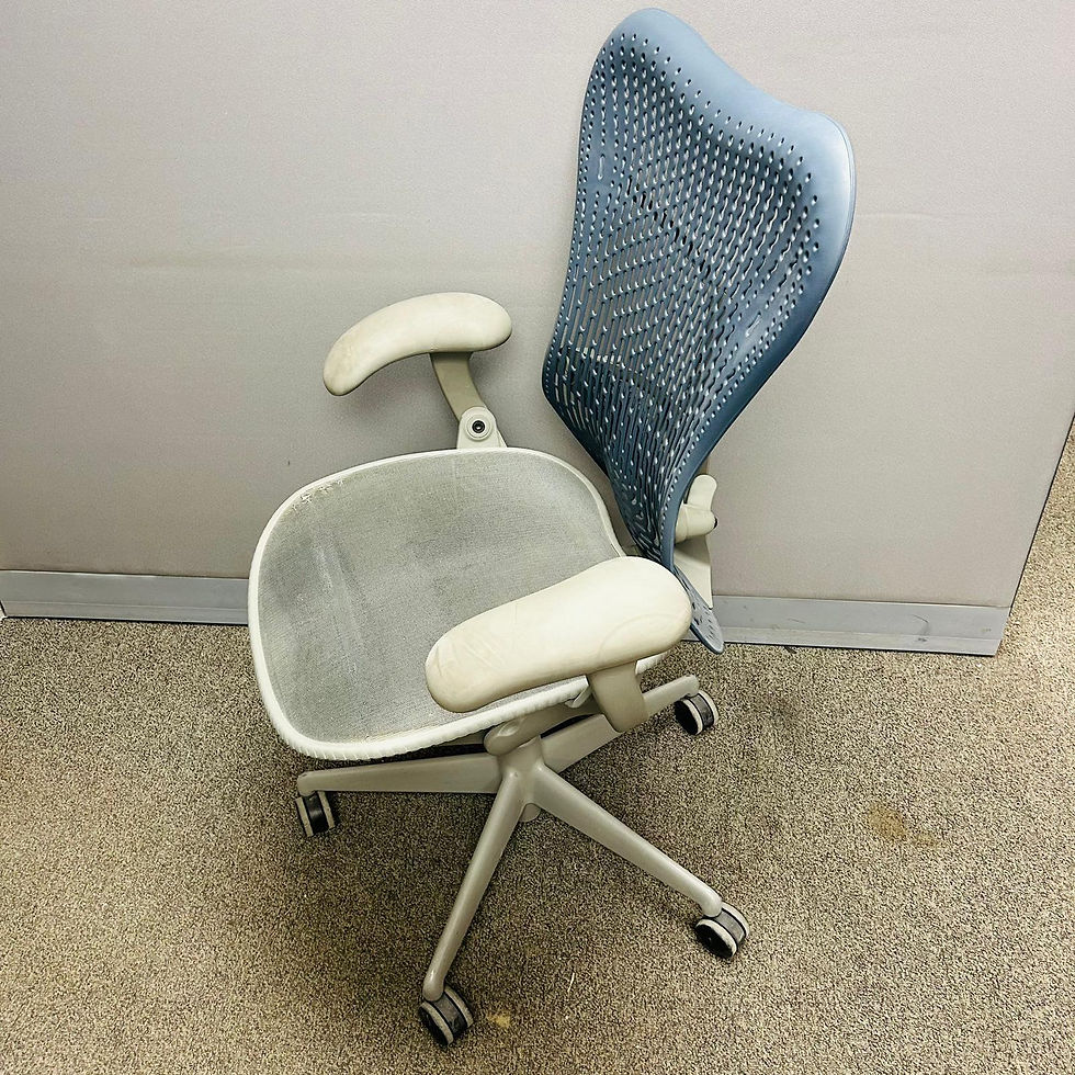 Thumbnail: Herman Miller Mirra Chair(17)-Small tear on the seat - Ufficio Furniture