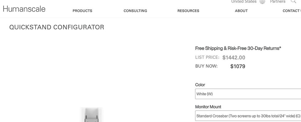 Thumbnail: Humanscale QuickStand Configurator(4)