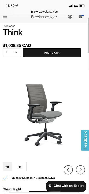 Thumbnail: Steelcase Think V2 Chair(1)