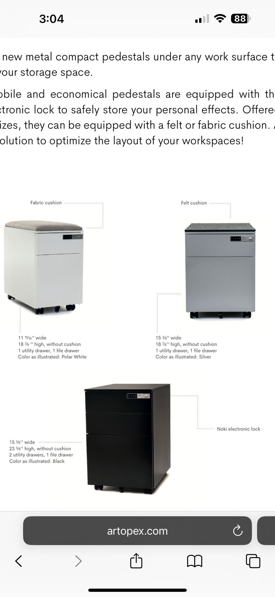 Thumbnail: Artopex Box-File Pedestal(2)