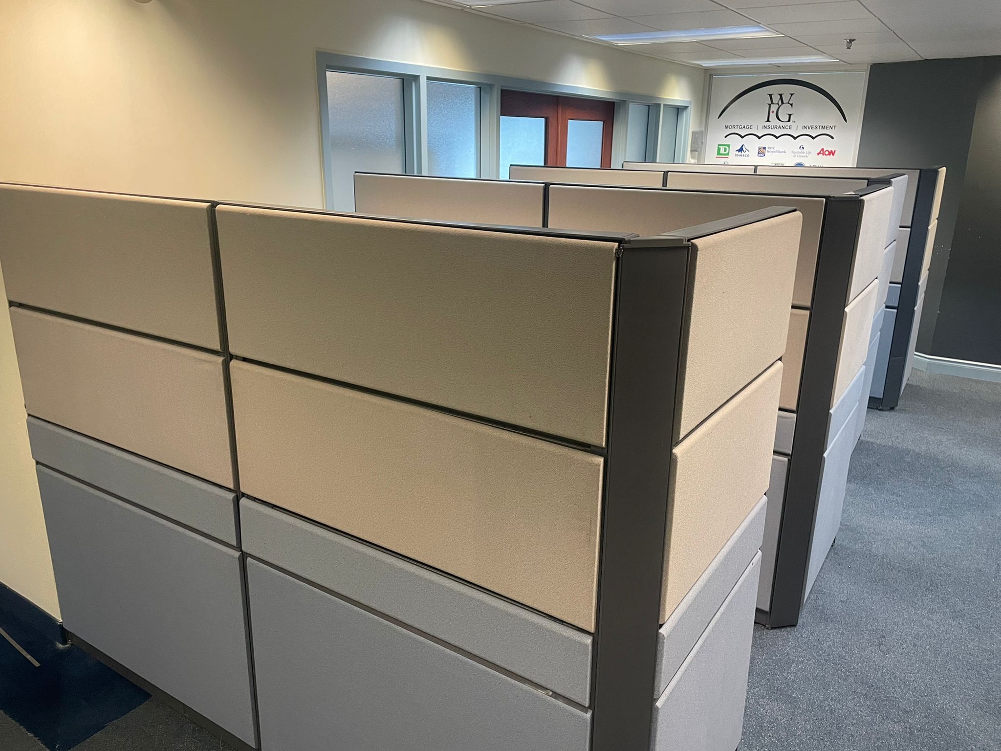 Teknion cubicle installation crew at work in the GTA