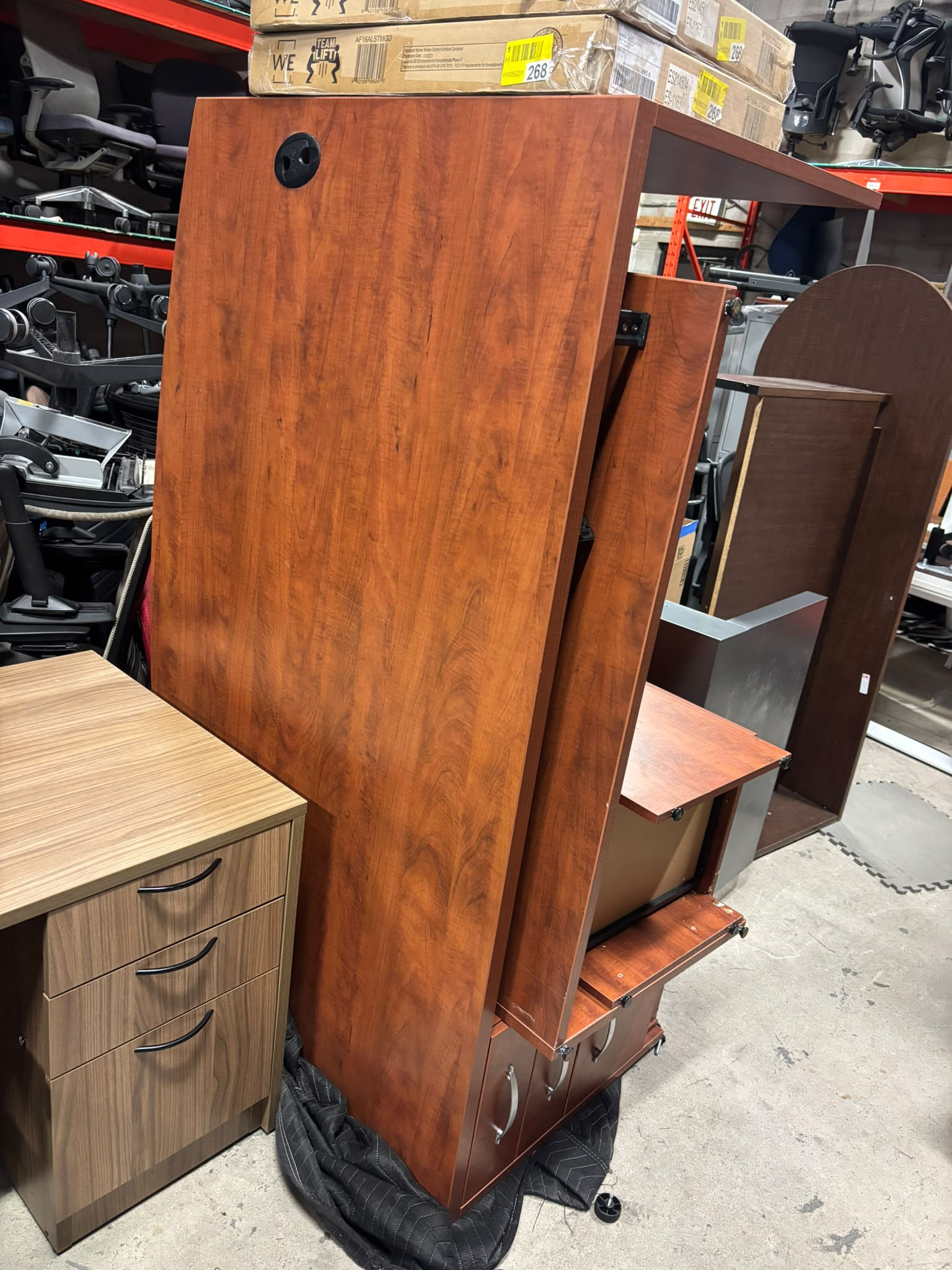 Bow Front L-Shape Office Desk(1)