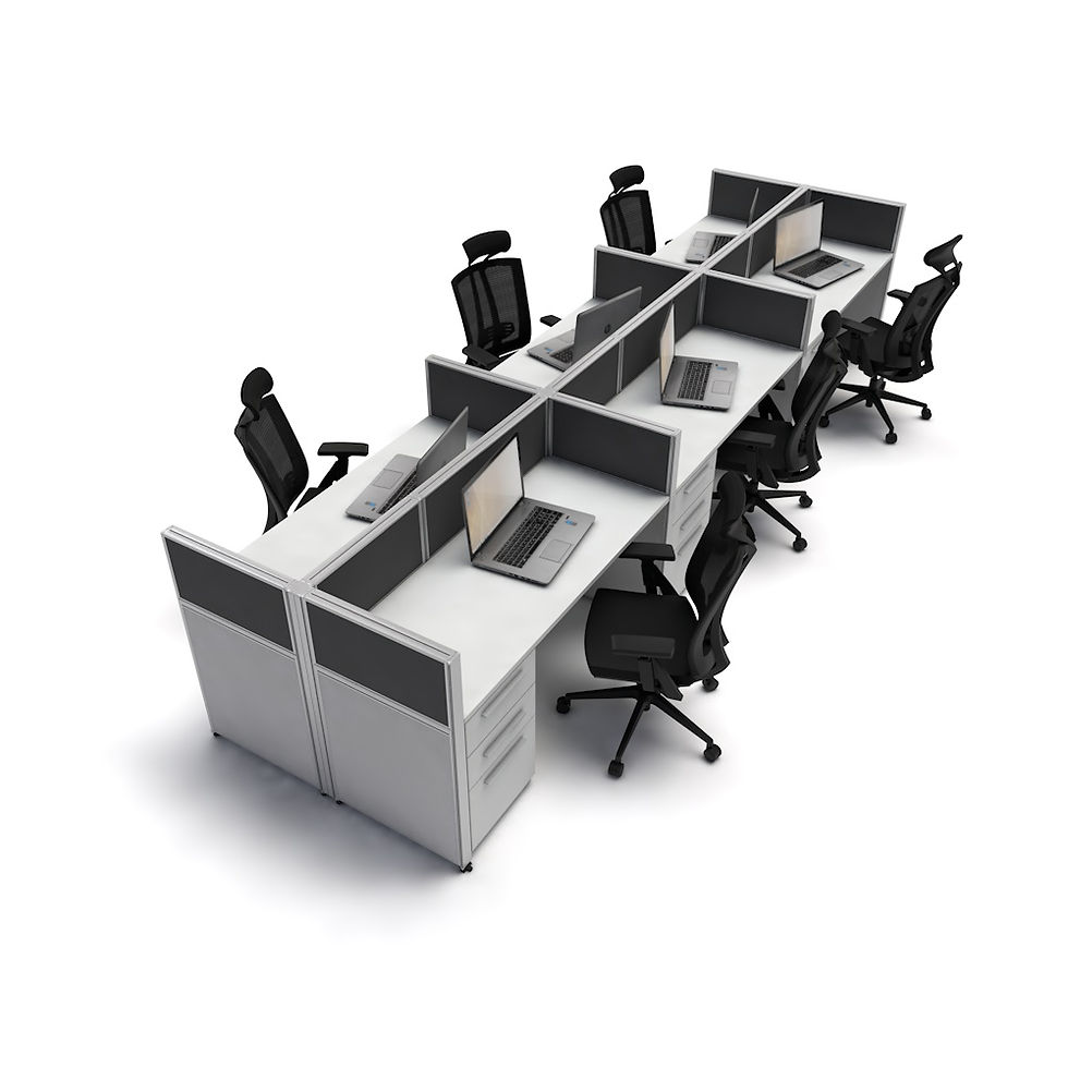 Thumbnail: Teknion Refurbished Cubicle: 5’x2′ – 41″ High