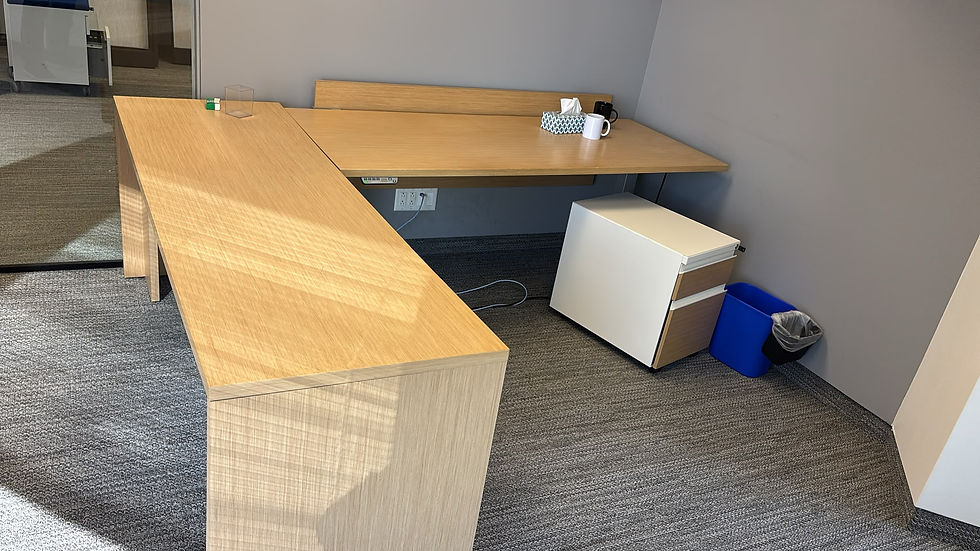Thumbnail: Haworth L-Shape sit stand Workstation-72'×94'x29'(5)