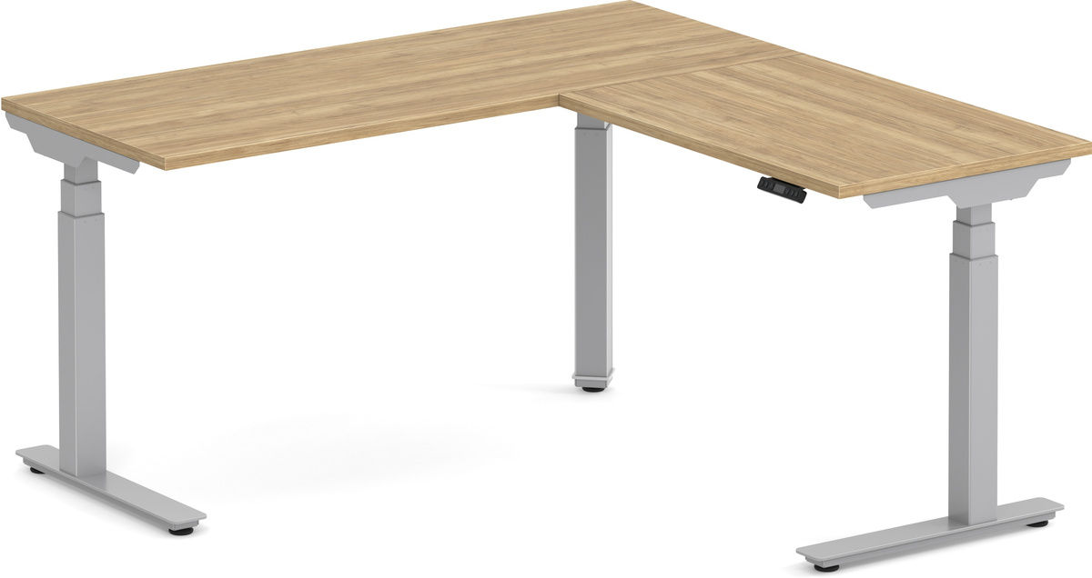Enhance Electric Height-Adjustable L-Shape Desk 60" X 60"