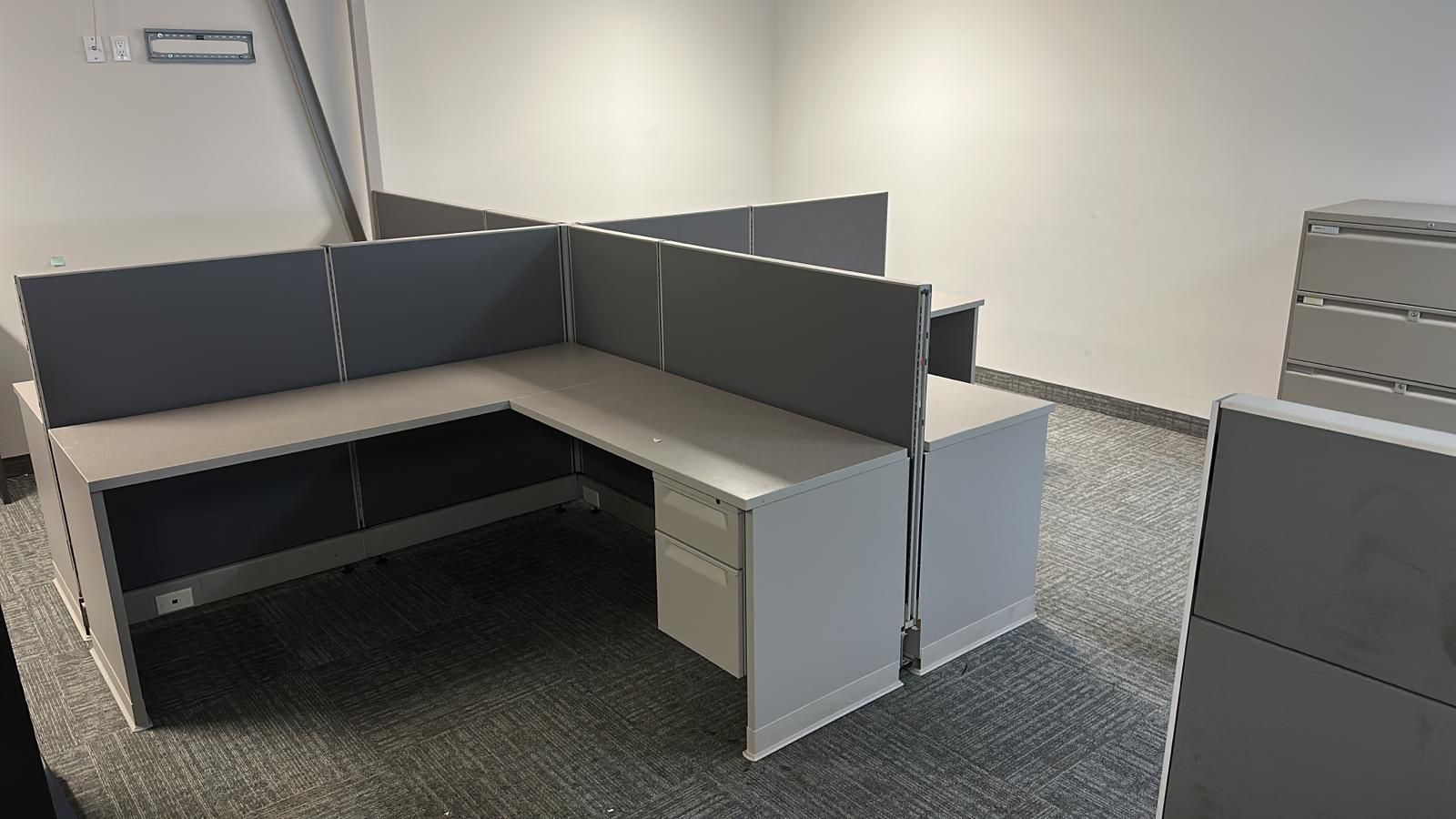 Height-adjustable sit-stand desk workstation
