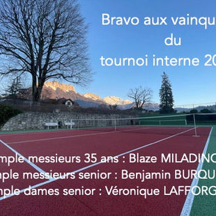 Nos champions du tournoi interne - juin 2024
