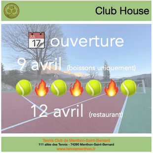Ouverture du Club House