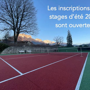 Inscriptions - stages été 2024