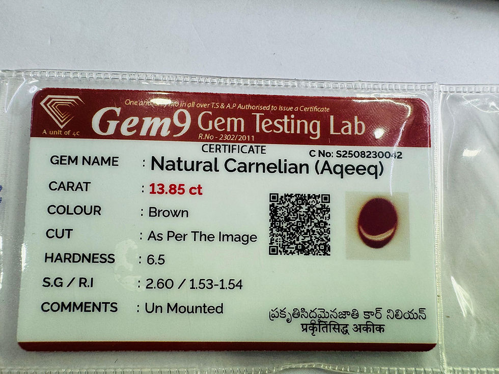 Thumbnail: Natural Yemeni Hakik 13.5 Carat Gemstone