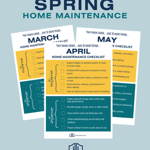 Spring Home Maintenance Checklists