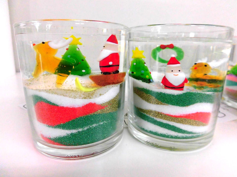 世界に一つだけのクリスマス風のジェルキャンドルを作ろう🎅