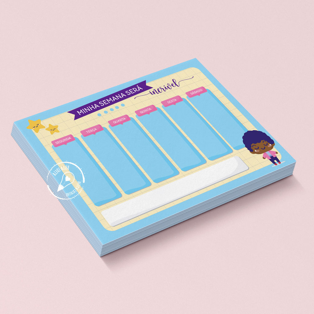 Planner Semanal volta as aulas