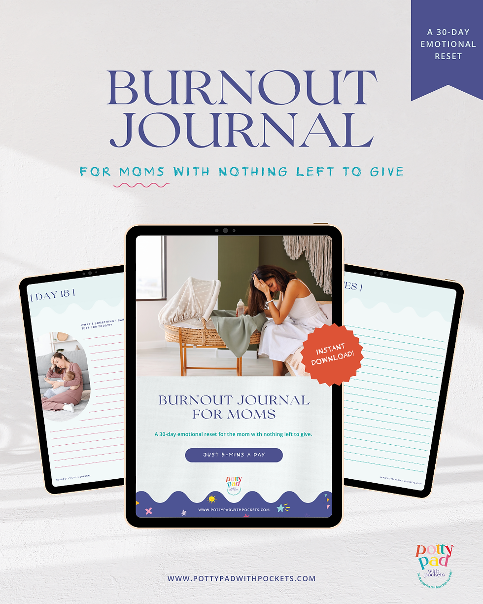 30-Day Burnout Journal for Moms who are Emotionally Exhausted
