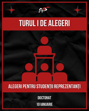 Rezultatele primului tur de alegeri pentru studenții reprezentanți ai Școlii Doctorale