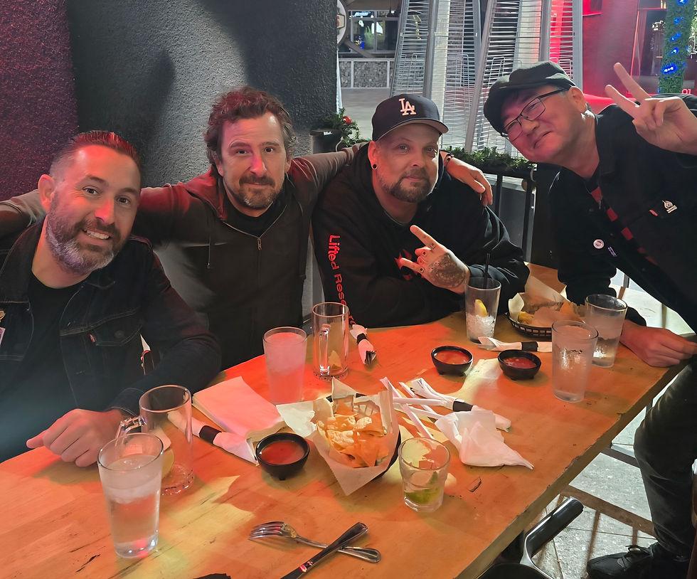 Si Short, Pete Steinkopf, Drew Baker and Bryan Lee in Anaheim 2025.