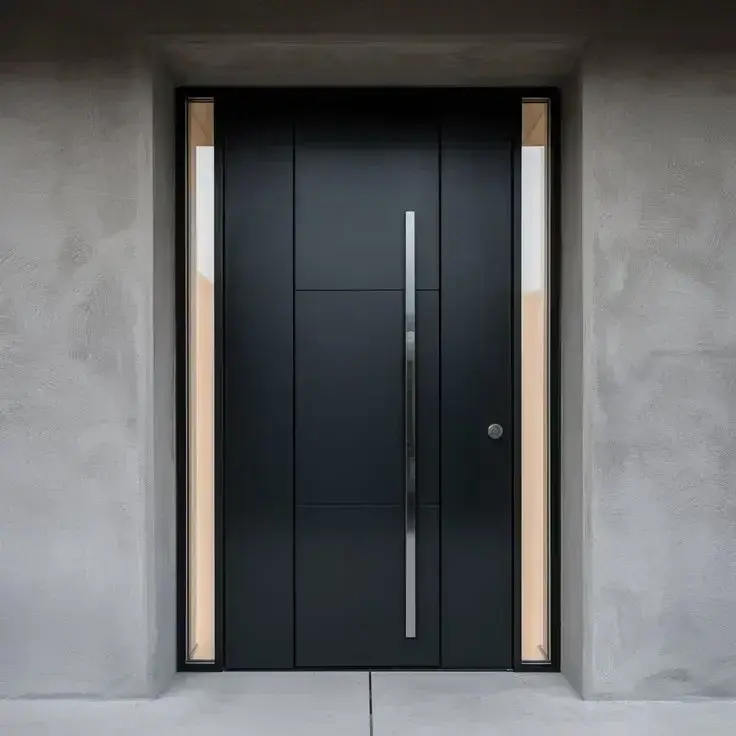 Thumbnail: High Quality Exterior Entrance, Cast Aluminum Front Main, Revolving Door Modern 
