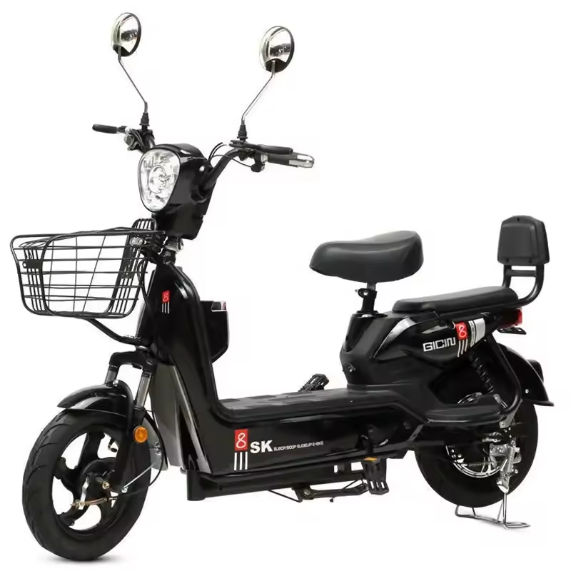 Cheap 2 Wheels Electric Moped Scooter Bike 48V 350W Electric City Bike for Adult