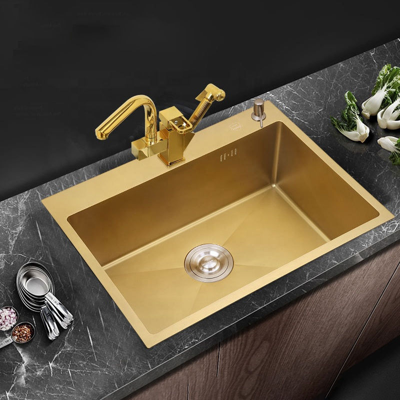 Miniature : Éviers de cuisine à montage simple, en acier inoxydable 304, pour usage Commerc